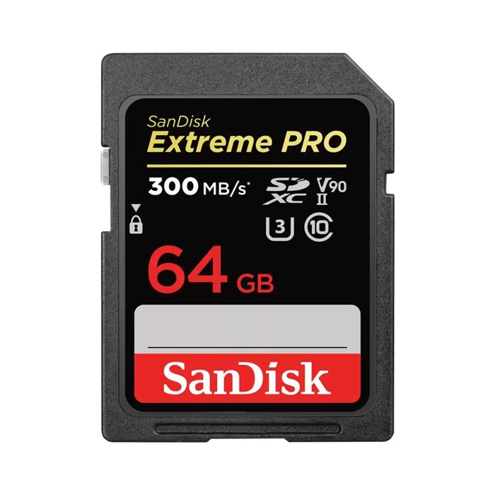 SanDisk Extreme PRO 64GB SDXC karta, UHS-II V90, 300R/260W
