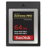 SanDisk Extreme Pro CFexpress Card 64GB, Type B, 1500MB/s Read, 800MB/s Write