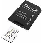 SanDisk High Endurance 256GB microSDXC karta, UHS-I U3 + adaptér