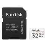 SanDisk High Endurance 32GB microSDHC karta, UHS-I U3 V30 + adaptér