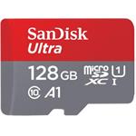 SanDisk Ultra 128GB microSDXC karta, UHS-I U1 + adaptér