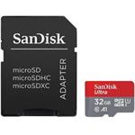 SanDisk Ultra 32GB microSDHC karta, UHS-I U1 A1 + adaptér