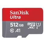 SanDisk Ultra 512GB microSDXC karta, UHS-I U1 A1 + adaptér