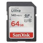 SanDisk Ultra 64GB SDXC paměťová karta, 140MB/s, Class 10, UHS-I