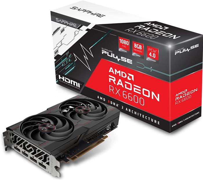 Sapphire PULSE Radeon RX 6600 Gaming 8GB GDDR6