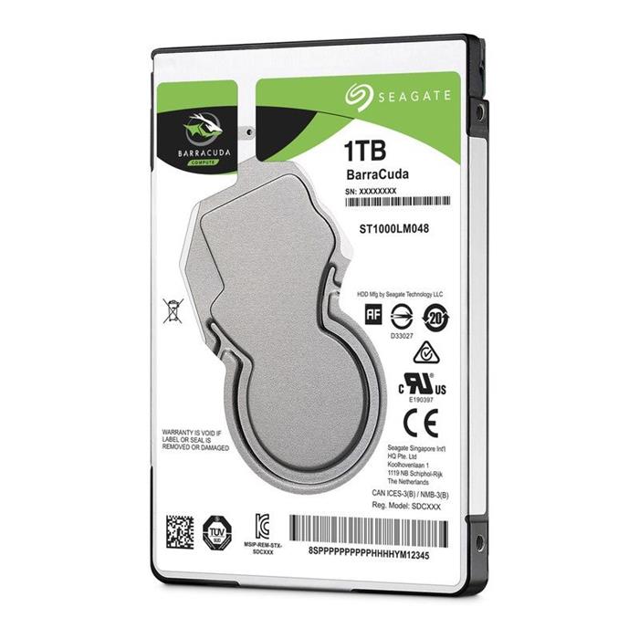 Seagate BarraCuda 1TB, 2.5" HDD, 5400rpm, 128MB, SATA III