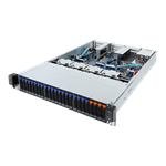 Server R281-N40 2U 2S-P, 2GbE, 20SFF(SAS3 exp)&4NVMe, 2SFF, IPMI, 24DDR4-2666, 8PCI-E16/8, OCP rPS (80+PLAT)