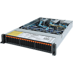 Server R282-Z92 2U 2S-SP3(240W), 2GbE, 24NVMe, 2SFF, M.2, IPMI, 32DDR4-3200, 2PCI-E8(g4), 2OCP, rPS (80+PLAT)