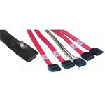SFF-8087 -> 4×sATA 38+48+59+70cm kabel +SGPIO kabel (pro 825TQ)