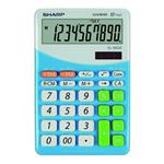 Sharp Kalkulačka EL-M332BBL, bílo-modrá, stolní, desetimístná