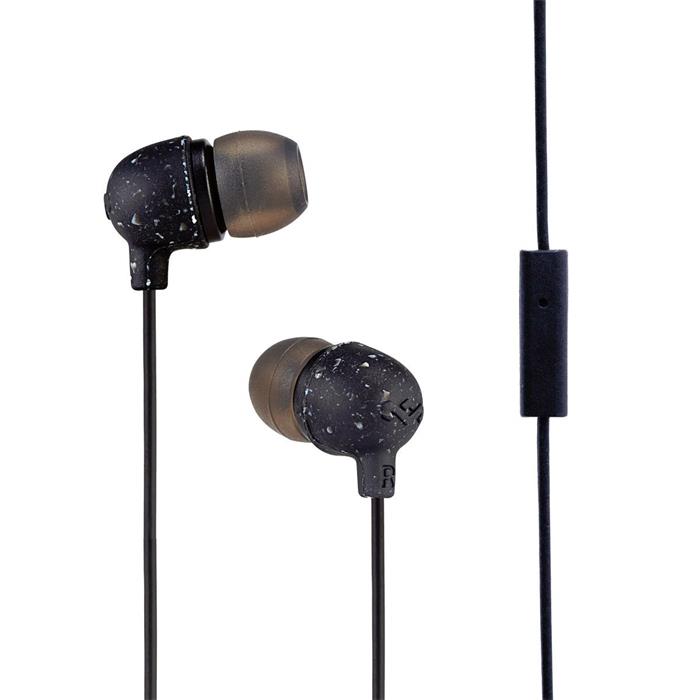 Sluchátka Marley Little Bird - Black, sluchátka do uší s ovladačem a mikrofonem