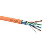Solarix kabel FTP CAT5e 500m/cívka oranžový, LS0HFR B2ca, SXKD-5E-FTP-LS0HFR-B2ca