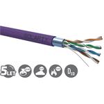 Solarix kabel FTP CAT5e drát, 305m/box, LS0H,  SXKD-5E-FTP-LSOH, fialová