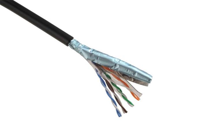 Solarix kabel FTP CAT5e drát, venkovní, 305m/box, PE, SXKD-5E-FTP-PE
