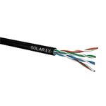 Solarix kabel UTP CAT5e drát venkovní, 305m/cívka, PVC, gel, SXKD-5E-UTP-PEG