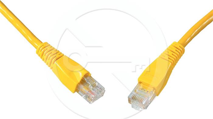 Solarix patch kabel CAT5E UTP PVC 20m žlutý snag-proof