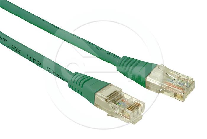 Solarix patch kabel CAT5E UTP PVC 3m zelený non-snag-proof