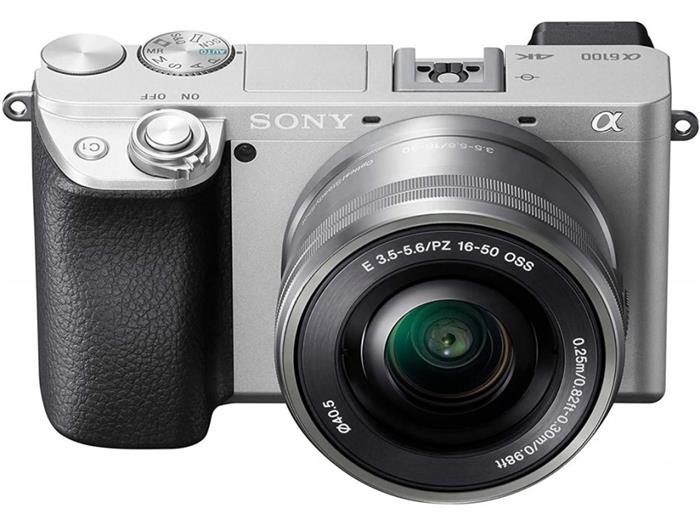 SONY ILCE-6100 Fotoaparát Alfa 6100 + 16-50mm objektiv - Silver