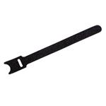 Stahovací páska, suchý zip, 15 cm, 20ks, černá