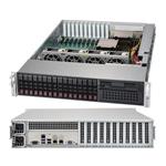 SUPERMICRO 2U chassis 16x 2,5" HS SAS/SATA (4x 8643), 1x 5,25", 2x1000W (80+Titanium)