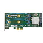 Supermicro AOC-SLG2-2TM2-O, M.2 SATA RAID adaptér, PCIe