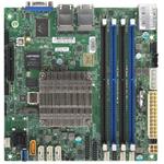 SUPERMICRO mini-ITX  MB Atom C3758 (4-core), 4x DDR4 ECC DIMM, 8xSATA, 1x PCI-E 3.0 x4, 4x 1GbE LAN, IPMI