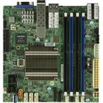 SUPERMICRO mini-ITX  MB Atom C3958 (16-core), 4x DDR4 ECC DIMM, 12x SATA, 1x PCI-E 3.0 x4, 2+2x 10Gb (RJ45,SFP+), IPMI