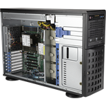 SuperServer 740P-TR 4U/tower 2S-P+(270W) 2GbE, 8LFF, 2+16DDR4, 4PCI-E16g4, 2-E8g4, M.2, IPMI, 1,2kW rPS (80+TIT)