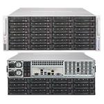 SuperStorage Server 5049P-E1CTR36L 4U S-P, 2×10GbE-T, HBA3008,36×SAS3, IPMI, 8DDR4, PCI-E16(g3),3-E8 ,rPS (80+TIT)