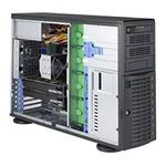 SuperWorkstation 5049A-TR tower S-P, 10GbE-T,1GbE, 8sATA, 4PCI-E16,3-E8,12DDR4,  (80+PLAT) IPMI