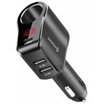 Swissten autoadaptér s výstupem 1x CL, 1x USB-C PD a 2x USB, 108W - 216W