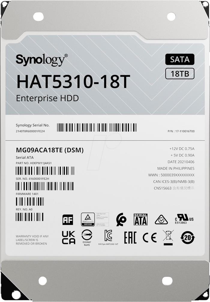 Synology HAT5310-18T 3.5" SATA HDD