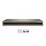 Tenda TEG1016M 16-port Gigabit Switch, 16x 10/100/1000 Mb/s, Fanless, MAC 8K, napájení AC/DC, i zeď