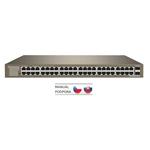 Tenda TEG1050F 48x Gigabit s SFP, 48x RJ45 + 2x SFP, Fanless, Rackmount, VLAN, 6kV