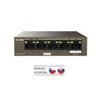 Tenda TEG1105PD PoE PD Gigabit switch, 1x PoE IN, 4x PoE OUT 802.3af, 5x 1 Gb/s, max. 30W, fanless