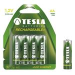 Tesla AA RECHARGEABLE+ nabíjecí Ni-MH, 4 ks 