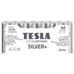 Tesla AA SILVER+ alkalická, 24 ks fólie, ND