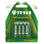 Tesla AAA RECHARGEABLE+ nabíjecí AAA Ni-MH baterie, 800mAh, 4 ks 