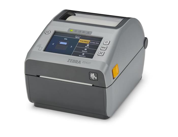 Tiskárna Zebra ZD621d , 8 dots/mm (203 dpi), cutter, disp., RTC, USB, USB Host, RS232, BT, Ethernet, Wi-Fi, grey