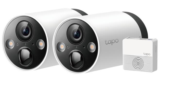 TP-Link Tapo C420S2 , Chytrý bezdrátový systém 2 bezpečnostních kamer, 2x Tapo C420 + 1x Tapo H200