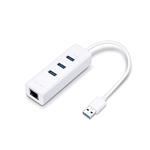 TP-Link UE330, gigabitový síťový adaptér + 3-portový USB 3.0 hub