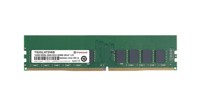 Transcend 16GB DDR4 2666MHz CL19 ECC, 2Rx8, DIMM