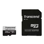 Transcend 256GB microSDXC 350V UHS-I U1 (Class 10) High Endurance paměťová karta, 95MB/s R, 40MB/s W