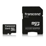 Transcend 32GB microSDHC karta, UHS-I + adaptér