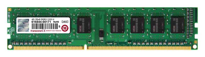 Transcend 4GB 1333MHz DDR3 DIMM 1.5V (1Rx8)