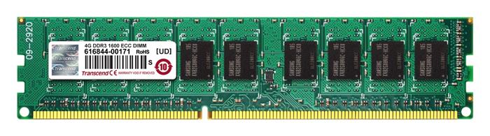 Transcend 4GB DDR3 1600MHz CL11 ECC, 2Rx8, DIMM