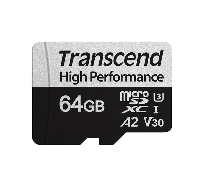 Transcend 64GB microSDXC karta, UHS-I U3 V30 A2