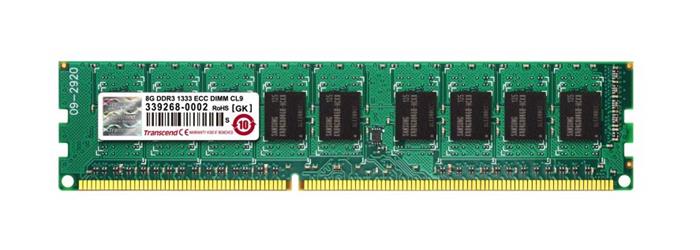 Transcend 8GB DDR3 1333MHz CL9, ECC, DIMM