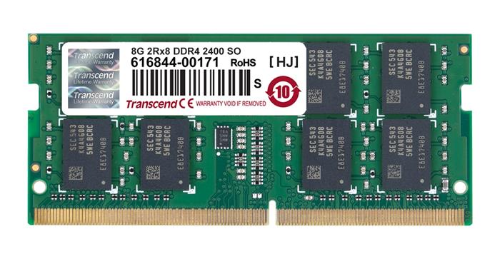Transcend 8GB DDR4 2400MHz CL17, SO-DIMM