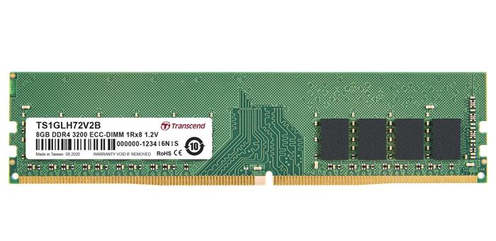 Transcend 8GB DDR4 3200MHz ECC CL22 SRx8, UDIMM